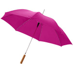 Branded Lisa 23" auto open umbrella with wooden handle