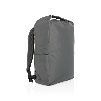 Branded Impact AWARE™ RPET lightweight rolltop backpack