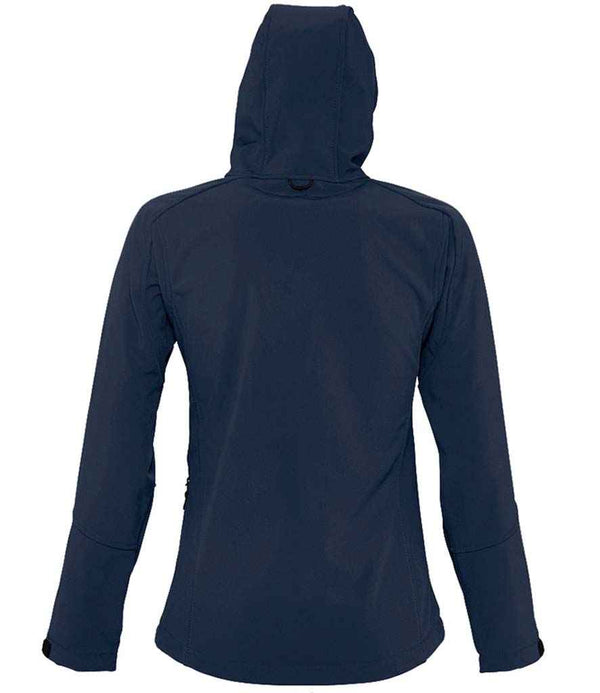 SOL'S Ladies Replay Hooded Soft Shell Jacket French Navy