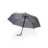 Branded 21" Impact AWARE™ RPET 190T bamboo auto open/close umbrella