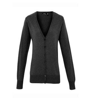 Premier Ladies Cotton Acrylic V Neck Cardigan