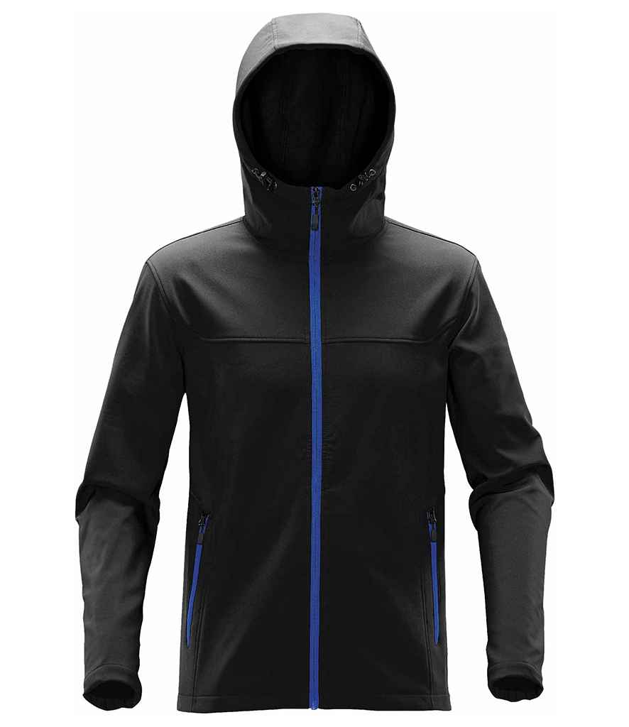 Stormtech Orbiter Hooded Soft Shell Jacket Black/Azure
