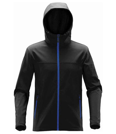 Stormtech Orbiter Hooded Soft Shell Jacket Black/Azure