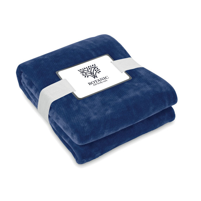 Branded RPET fleece blanket 280 gr/m²
