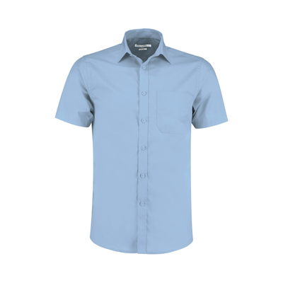 Kustom Kit Short Sleeve Tailored Poplin Shirt