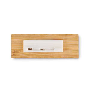 Name tag holder in bamboo