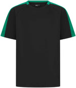 Finden + Hales Kids Team T-Shirt Black/Emerald