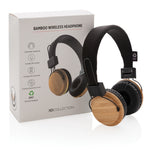 Branded Bamboo wireless headphone