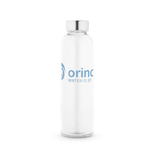 SOLER. Sublimation glass bottle and stainless steel cap 500 mL