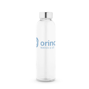 SOLER. Sublimation glass bottle and stainless steel cap 500 mL