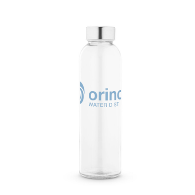 SOLER. Sublimation glass bottle and stainless steel cap 500 mL