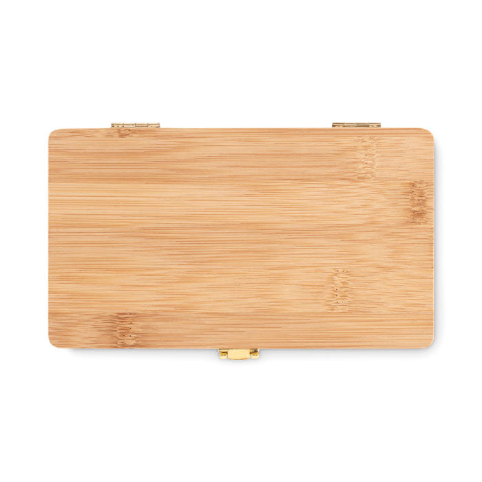 Branded 21 pcs tool set in bamboo case