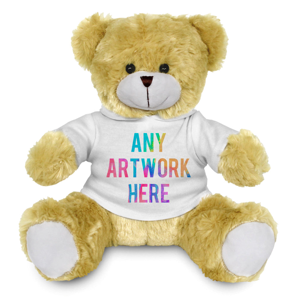 Branded White Hoodie Bear