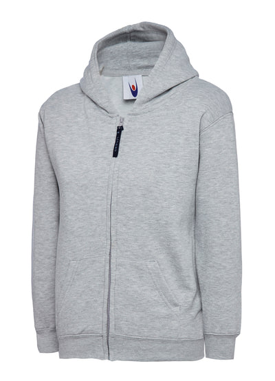 Branded Childrens Classic Full Zip Hooded Sweatshirt