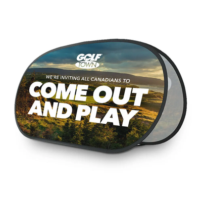 Branded Oval Pop Out Banner