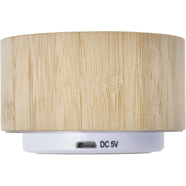 Branded Glisson Bamboo wireless speaker