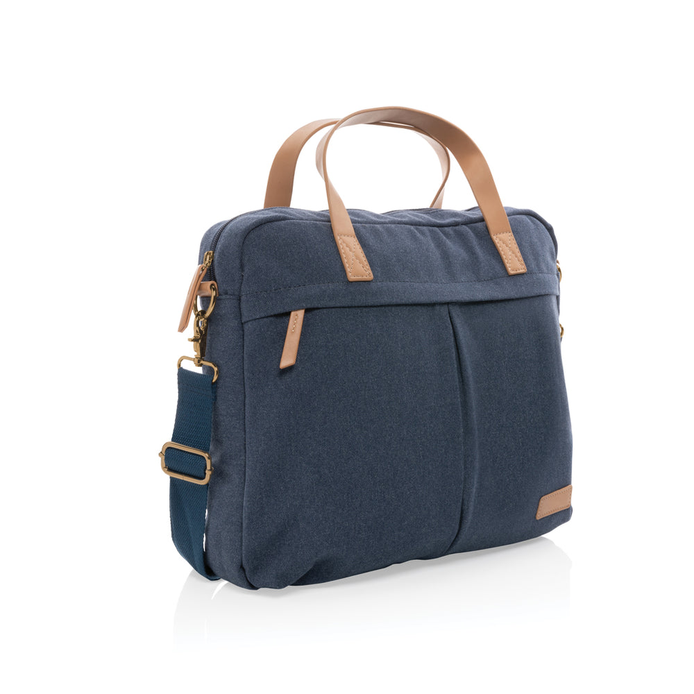 Branded Impact AWARE™ 16 oz. recycled canvas laptop bag