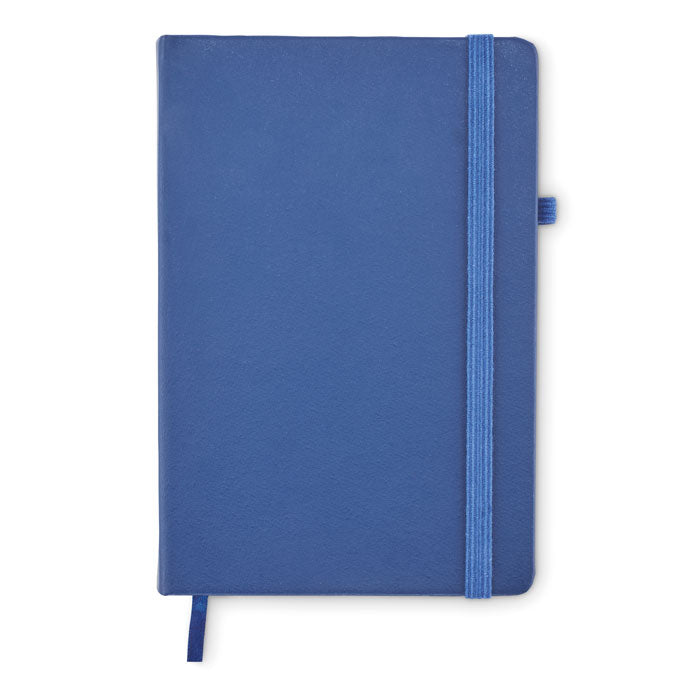 Branded Recycled PU A5 lined notebook