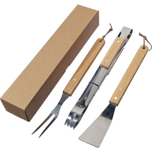 The Kaitlyn - Stainless steel barbecue set (3pc)