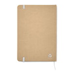 A5 recycled notebook 80 lined with elastic strap