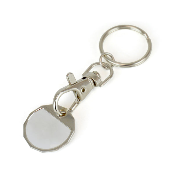 12-Sided Domed Trolley Coin Keyring