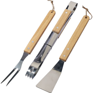 The Kaitlyn - Stainless steel barbecue set (3pc)