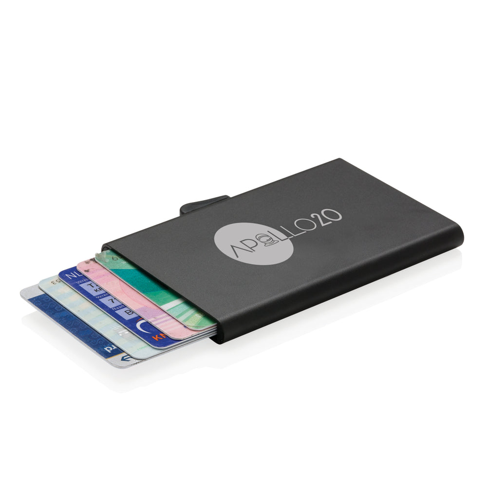 Branded C-Secure aluminium RFID card holder