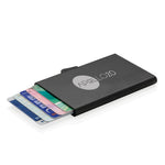 Branded C-Secure aluminium RFID card holder