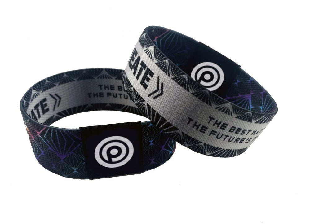 Branded Elastic Fabric Wristband