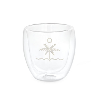 AMERICANO. Isothermal glass cup 220 mL