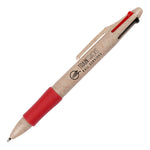 Quad Colour Wheat Straw Pen with grip