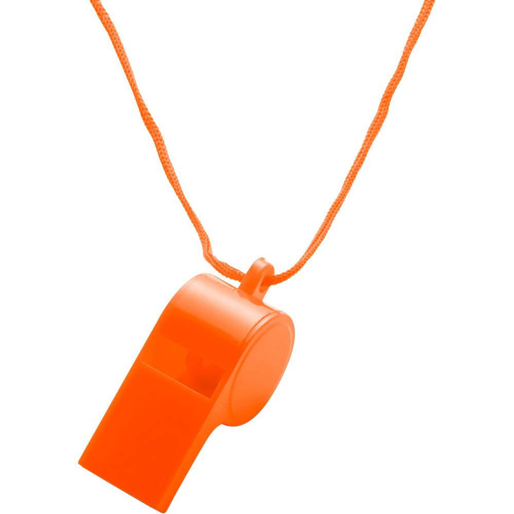 Branded Whistle with Neck Cord