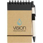 Branded Zuse A7 recycled jotter notepad with pen