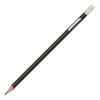 Branded Recycled Plastic Pencil sharpened rubber tipped