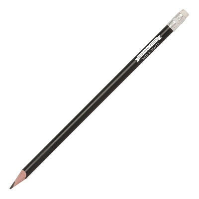 Branded Recycled Plastic Pencil sharpened rubber tipped