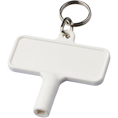 Branded Largo plastic radiator key with keychain