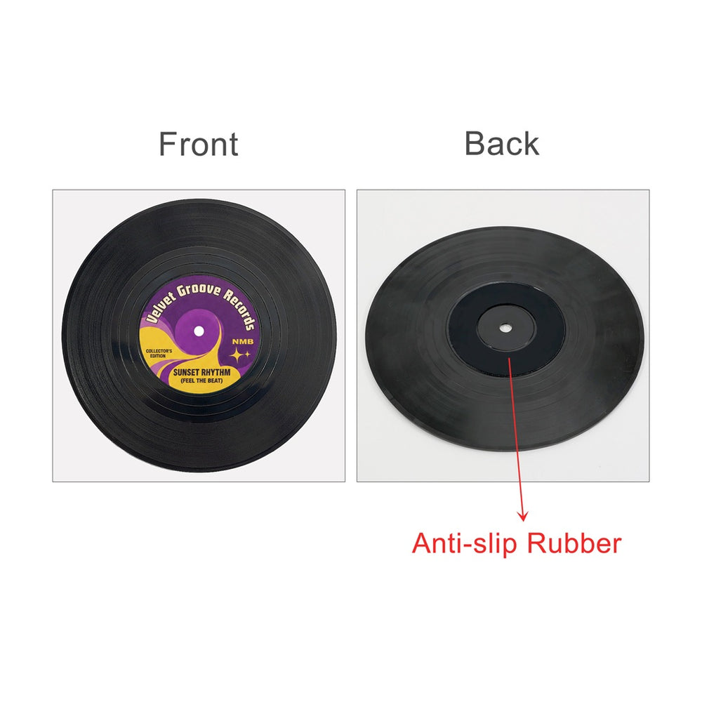 Custom Record Shape Coasters
