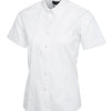 Branded Ladies Pinpoint Oxford Half Sleeve Shirt