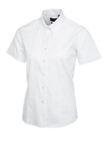Branded Ladies Pinpoint Oxford Half Sleeve Shirt