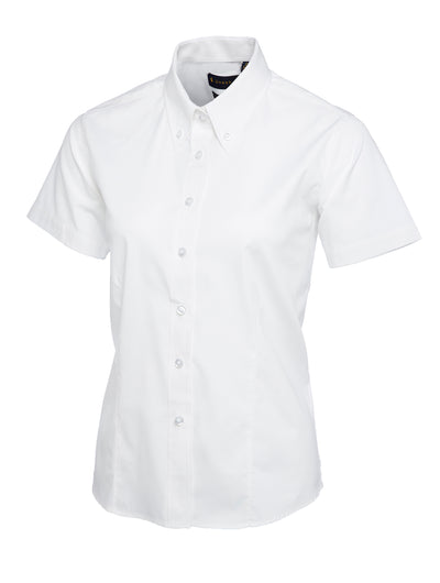 Branded Ladies Pinpoint Oxford Half Sleeve Shirt
