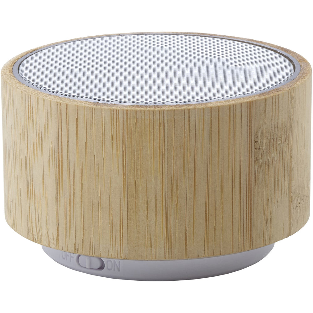 Branded Glisson Bamboo wireless speaker