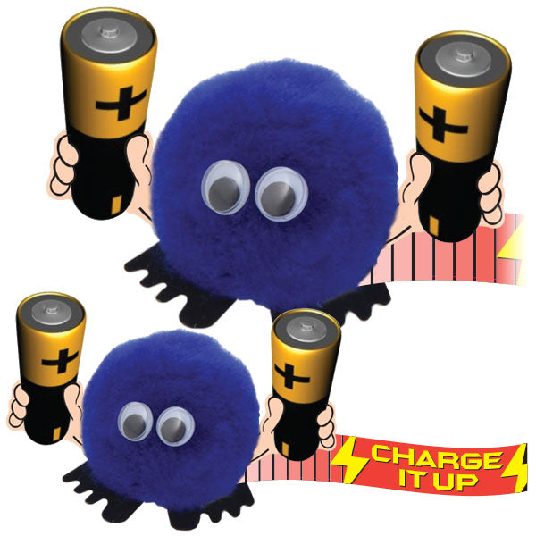 Tech Themed Logobug Handholders Batteries Handholder