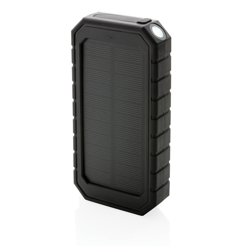 Branded RCS recycled plastic Solar powerbank with 10W Wireless
