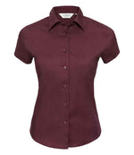 Russell Collection Ladies Short Sleeve Easy Care Fitted Shirt