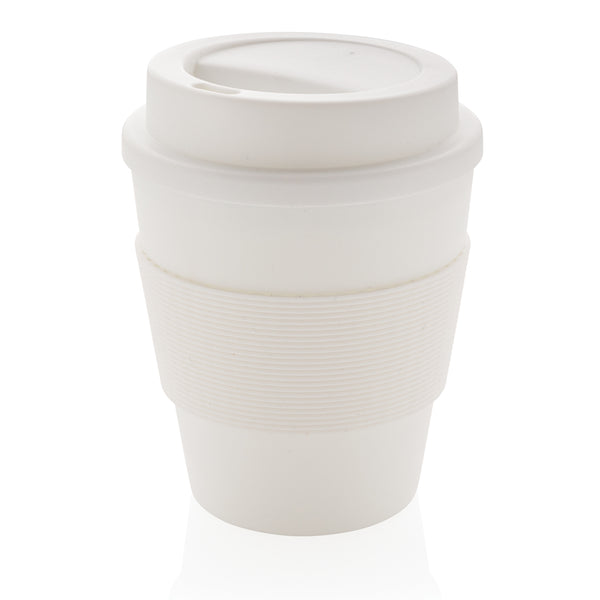 Branded Reusable Coffee cup with screw lid 350ml