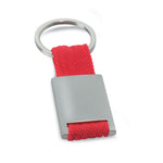 Branded Metal rectangular key ring