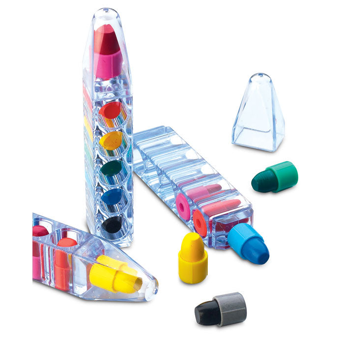 Branded Set of 6 wax crayons