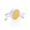Branded RCS recycled plastic Ontario 6-in-1 retractable cable