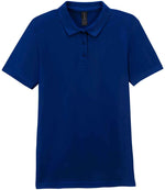 Branded Gildan Ladies SoftStyle® Double Piqué Polo Shirt