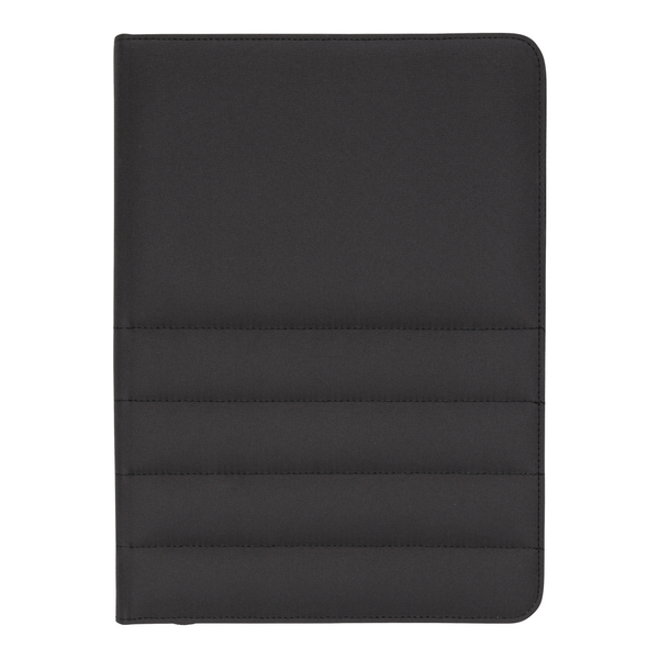 Branded Impact AWARE™ RPET A4 portfolio with zipper